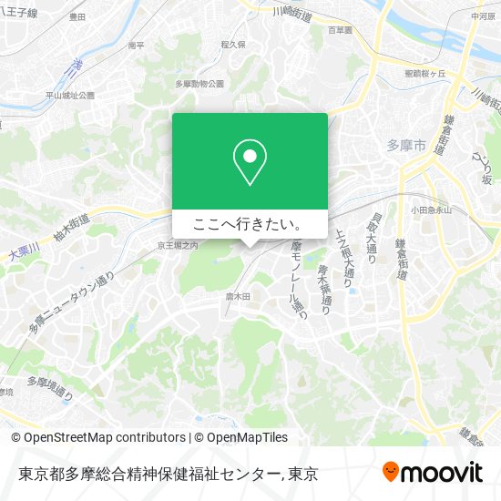 東京都多摩総合精神保健福祉センター地図
