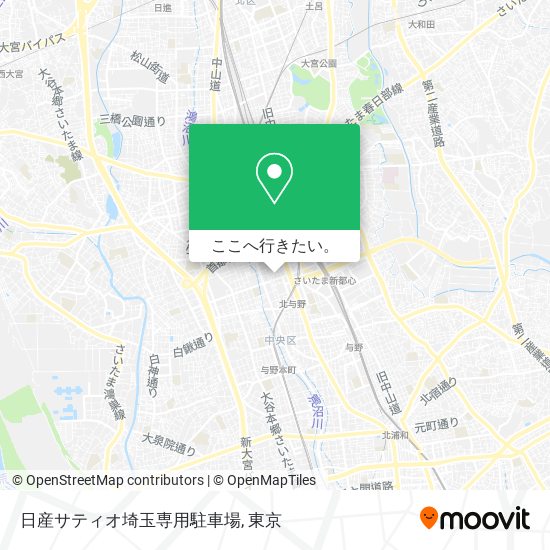 日産サティオ埼玉専用駐車場地図