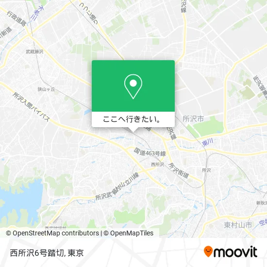 西所沢6号踏切地図
