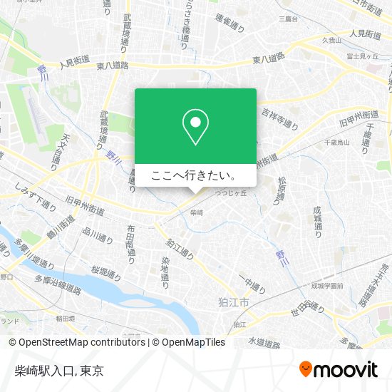 柴崎駅入口地図