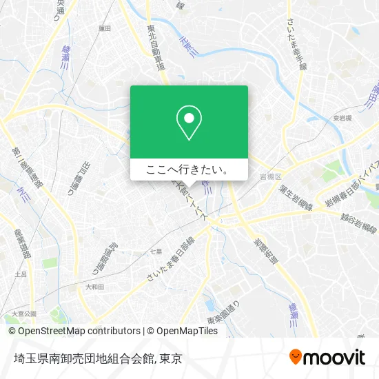 埼玉県南卸売団地組合会館地図