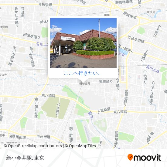 新小金井駅地図