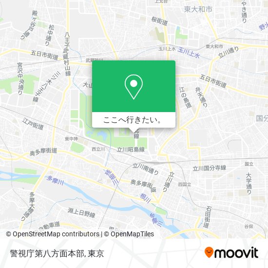 警視庁第八方面本部地図