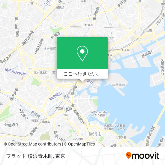 フラット 横浜青木町地図