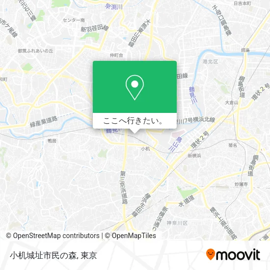 小机城址市民の森地図