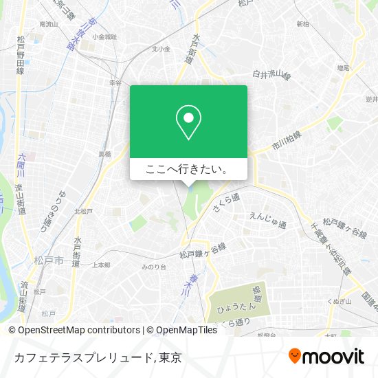 カフェテラスプレリュード地図