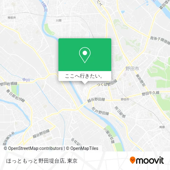 ほっともっと野田堤台店地図