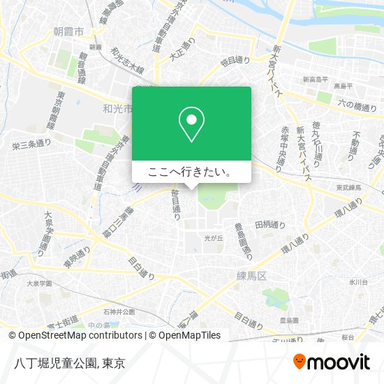 八丁堀児童公園地図