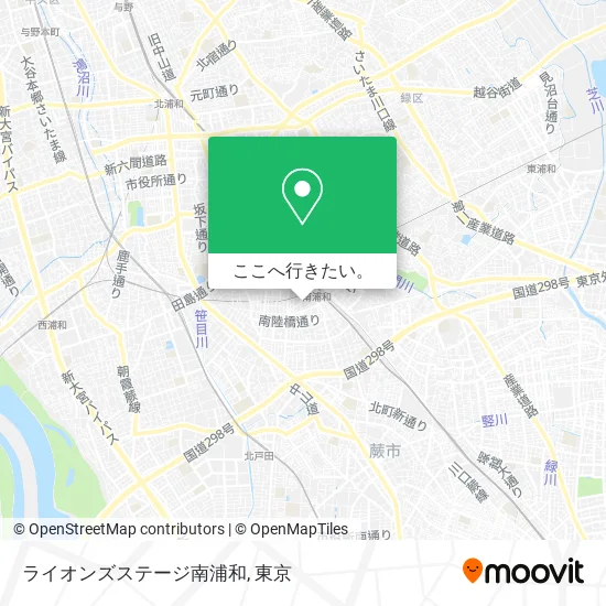 ライオンズステージ南浦和地図