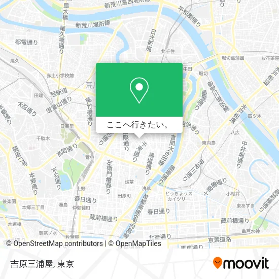 吉原三浦屋地図