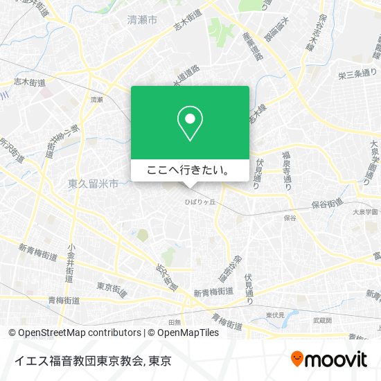 イエス福音教団東京教会地図