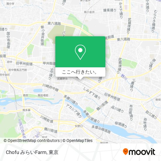 Chofu みらいFarm地図