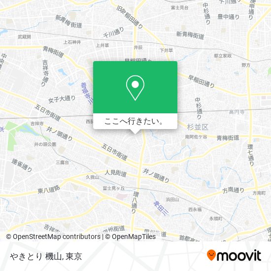 やきとり 機山地図