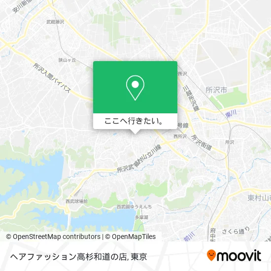 ヘアファッション高杉和道の店地図