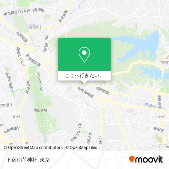 下宿稲荷神社地図