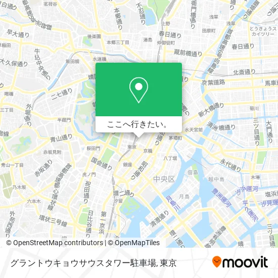 グラントウキョウサウスタワー駐車場地図