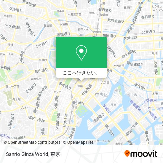 Sanrio Ginza World地図