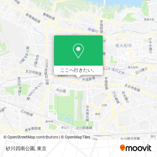 砂川四南公園地図
