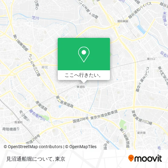 見沼通船堀について地図
