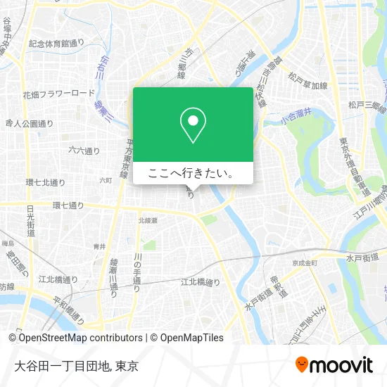 大谷田一丁目団地地図