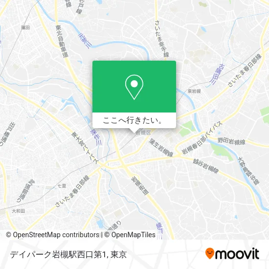 デイパーク岩槻駅西口第1地図