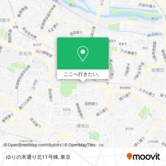 ゆりの木通り北11号棟地図