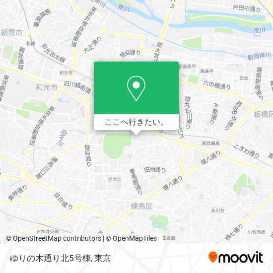 ゆりの木通り北5号棟地図