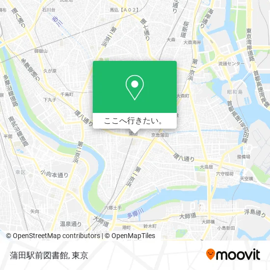 蒲田駅前図書館地図