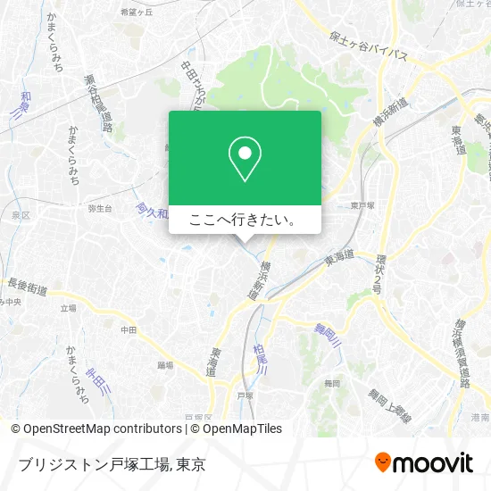 ブリジストン戸塚工場地図