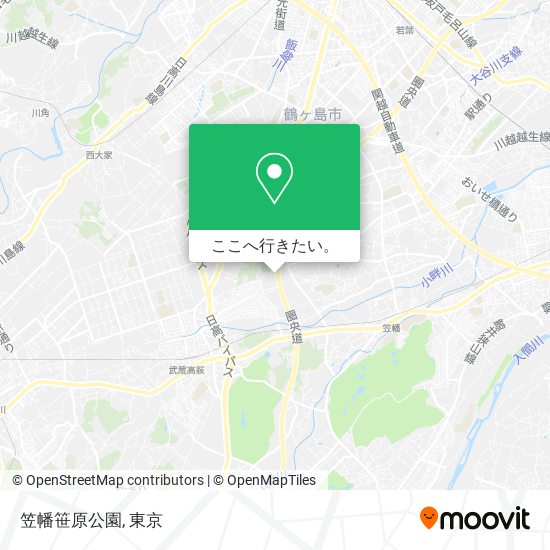 笠幡笹原公園地図