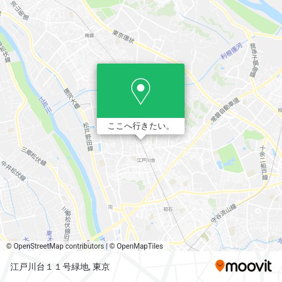 江戸川台１１号緑地地図