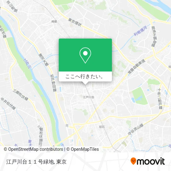 江戸川台１１号緑地地図