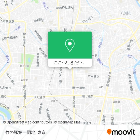 竹の塚第一団地地図