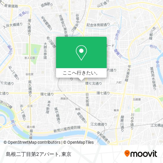 島根二丁目第2アパート地図
