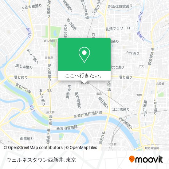 ウェルネスタウン西新井地図