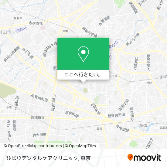 ひばりデンタルケアクリニック地図