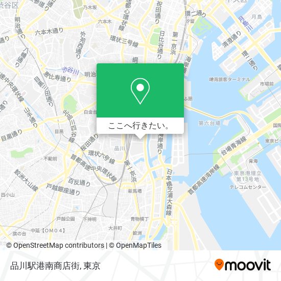 品川駅港南商店街地図
