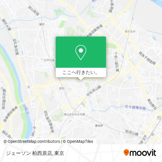 ジェーソン 柏西原店地図