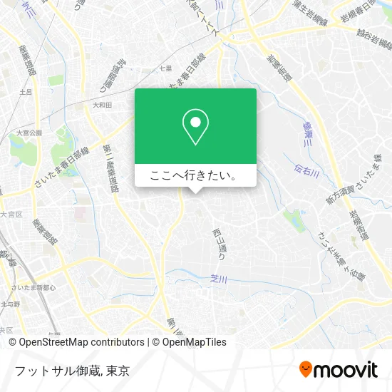 フットサル御蔵地図