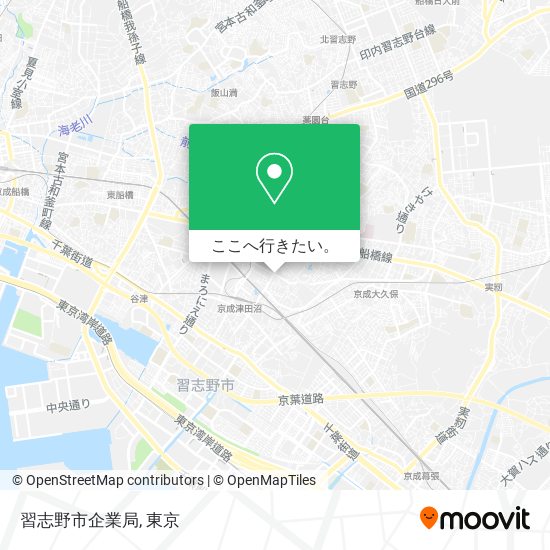 習志野市企業局地図