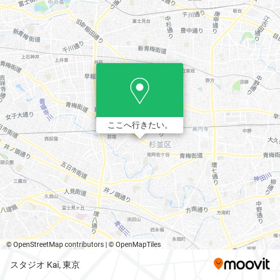 スタジオ Kai地図