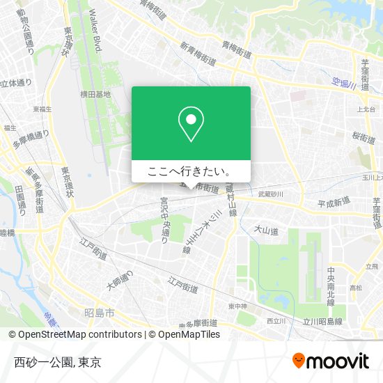 西砂一公園地図