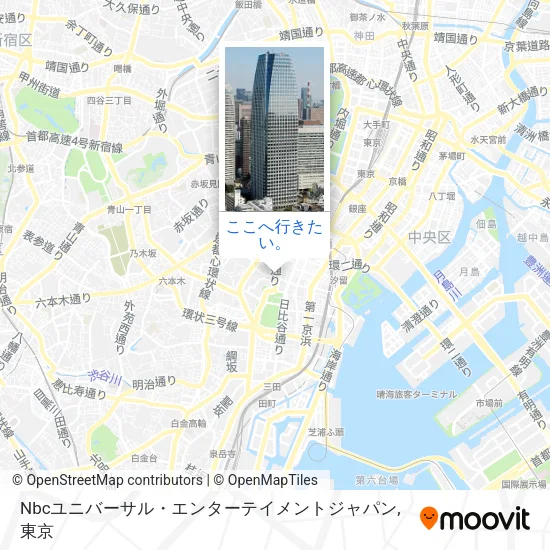 Nbcユニバーサル・エンターテイメントジャパン地図