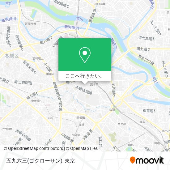 五九六三(ゴクローサン)地図