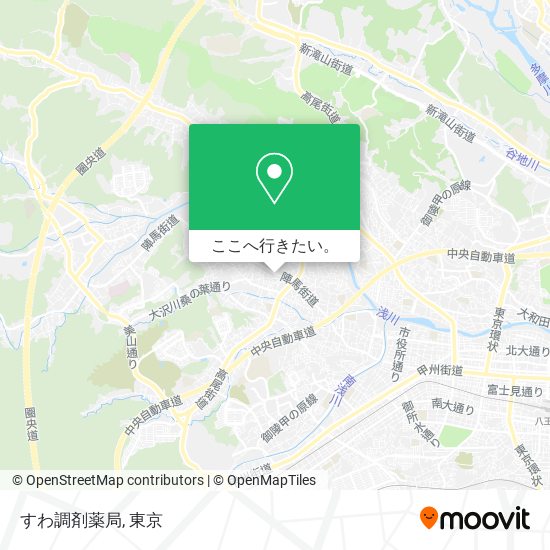 すわ調剤薬局地図