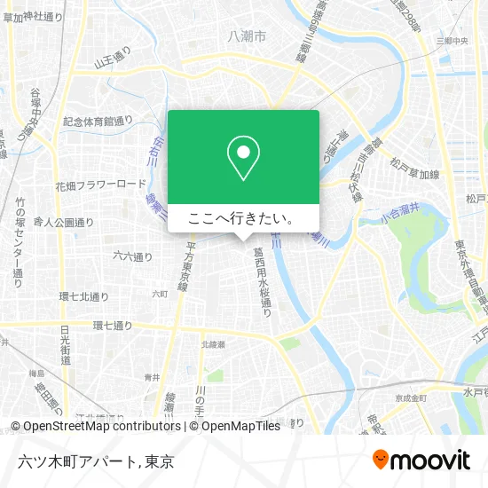 六ツ木町アパート地図