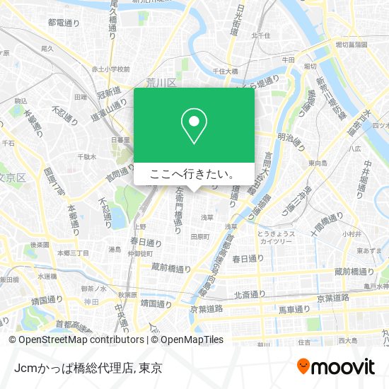 Jcmかっぱ橋総代理店地図