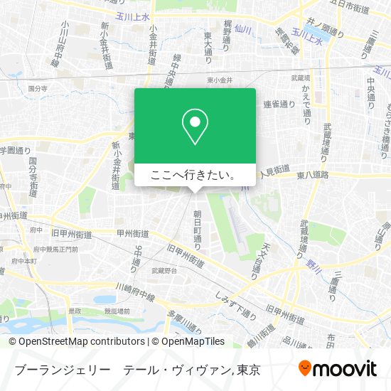 ブーランジェリー　テール・ヴィヴァン地図