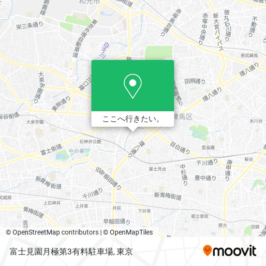 富士見園月極第3有料駐車場地図