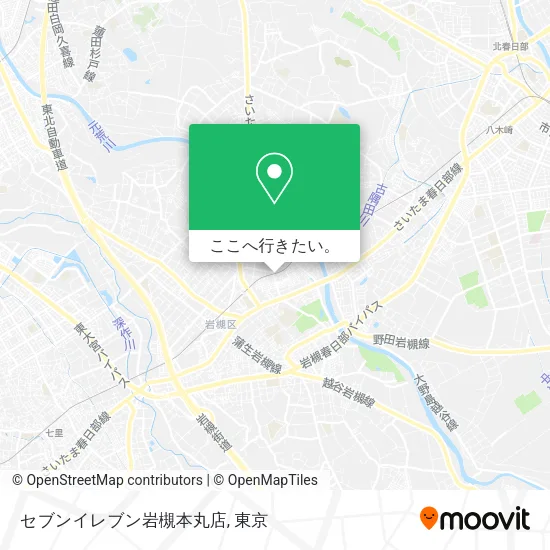 セブンイレブン岩槻本丸店地図
